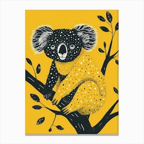 Yellow Koala 4 Canvas Print