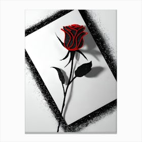 Black Rose 1 Canvas Print