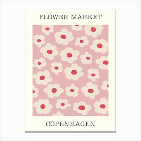 Flower Market Copenhagen  Canvas Print