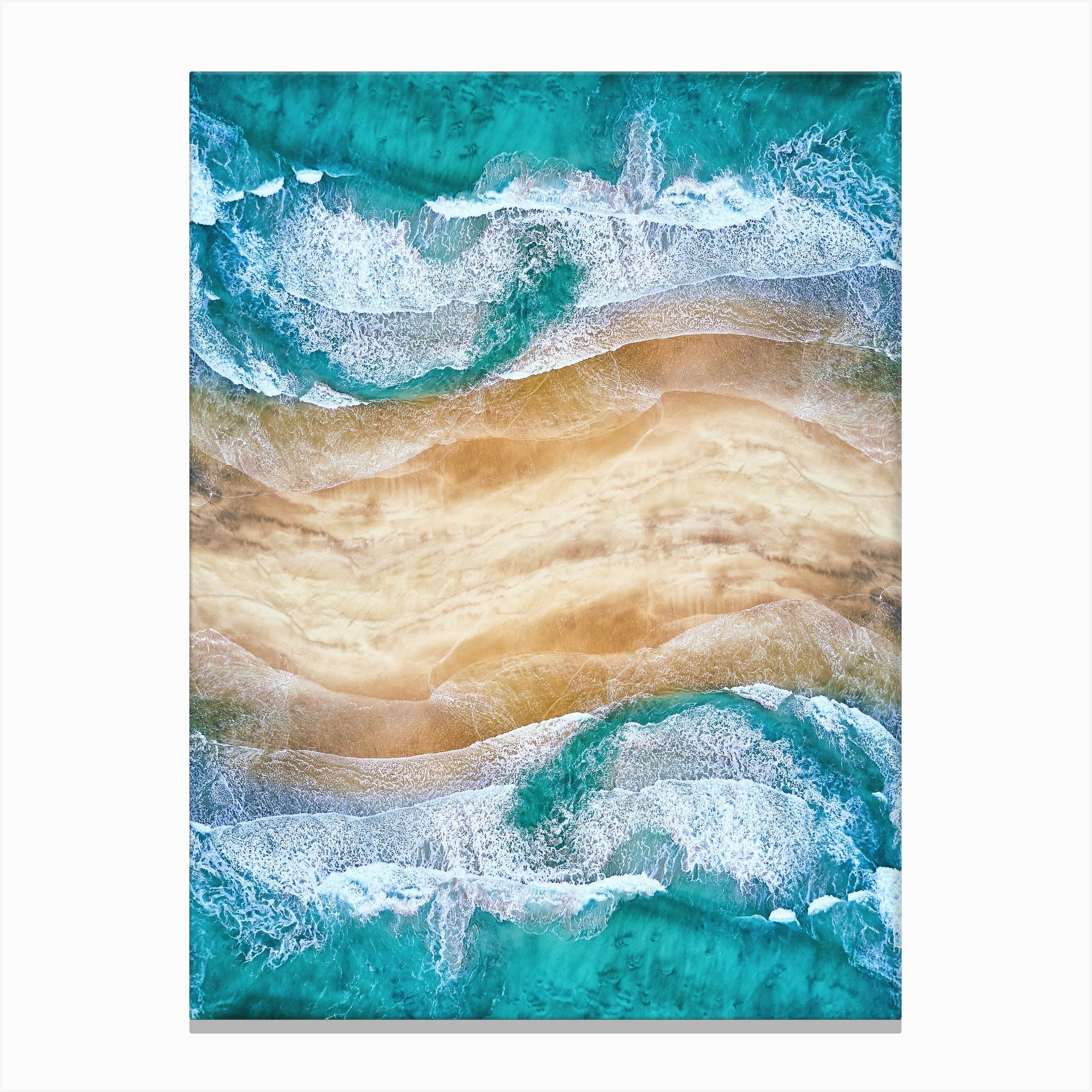 MODERN ABSTRACT WAVES CANVAS PRINT ART MANY SIZES COLOURS READY TO HANG