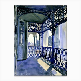 Blue Porch Canvas Print