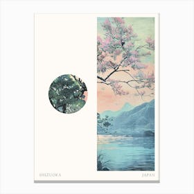 Shizuoka Japan 1 Cut Out Travel Poster Canvas Print