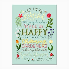 Charming Gardeners Canvas Print