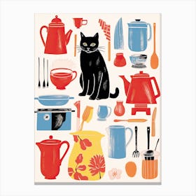 Cats And Kitchen Lovers 10 Canvas Print