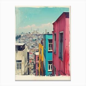 Retro Photo Style Of Istanbul 2 Canvas Print
