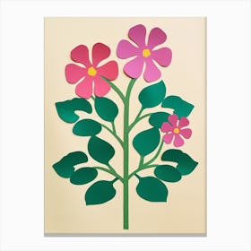 Cut Out Style Flower Art Hydrangea Canvas Print