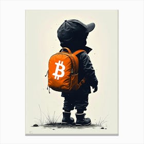 Bitcoin Kid Canvas Print