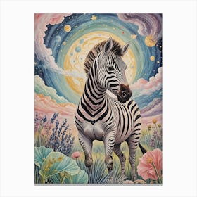 Cosmic Zebra Canvas Print