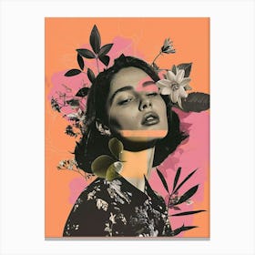 Woman With Flowers Canvas Print