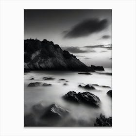 Black And White Seascape 34 Canvas Print