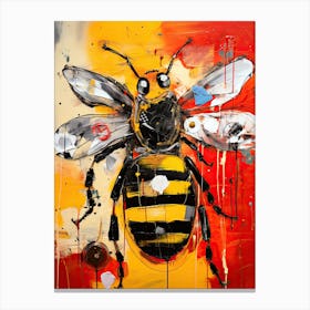 Bee 2 Basquiat style Canvas Print