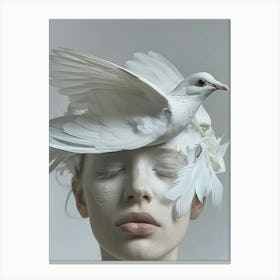 Dove Portrait Canvas Print