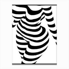 Striped Woman Canvas Print