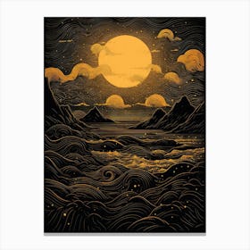 Moon In The Sky Canvas Print