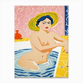 Naked women  Bathing matisse style Canvas Print