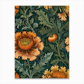 William Morris Carnations 1 Canvas Print