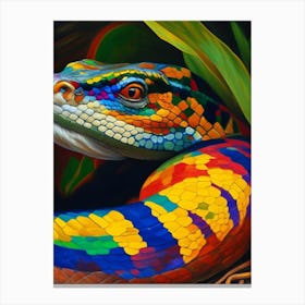 Brazilian Rainbow Boa 1 Painting Canvas Print