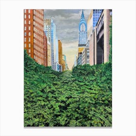The Concrete Jungle Lexington Avenue  Canvas Print