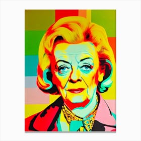 Maggie Smith Colourful Pop Movies Art Movies Canvas Print