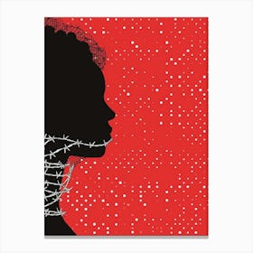 Silhouette Of A Woman 81 Canvas Print