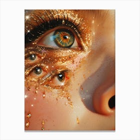 Golden Eyes 1 Canvas Print