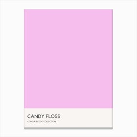 Candyfloss Colour Block Poster Canvas Print
