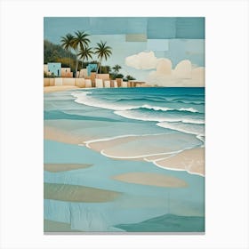 Village By The Sea Canvas Print