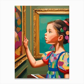 Penelope Dont Touch The Painting Canvas Print