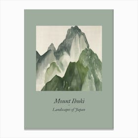 Landscapes Of Japan Mount Ibuki 89 Canvas Print