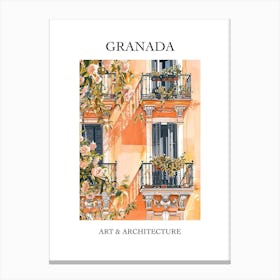 Granada Travel And Architecture Poster 4 Canvas Print
