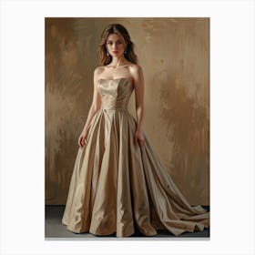 Golden Gown Canvas Print