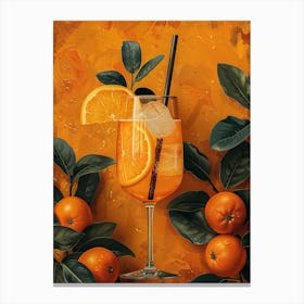 Orange Cocktail 13 Canvas Print