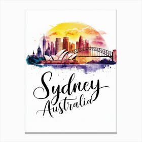 Sydney Canvas Print