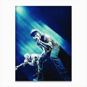 Superstars Of Mike Shinoda And Chester Bennington (Linkin Park) Canvas Print