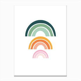 Triple Rainbow 2 Canvas Print