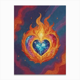 Heart Of Fire 61 Canvas Print