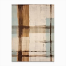 Brown Tones Plaid Pattern 9 Canvas Print