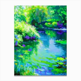 Water Gardens Waterscape Impressionism 1 Canvas Print