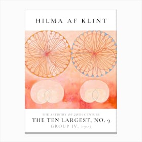 Hilma Af Klint Ten Largest No 9 Canvas Print