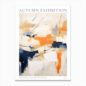 Autumn Exhibition Modern Abstract Poster 28 Canvas Print