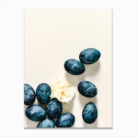 Blue Easter Eggs 3 Canvas Print