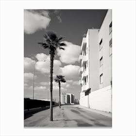 Alicante, Spain, Black And White Photography 1 Canvas Print
