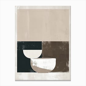 A World In Beige Minimalist Style Canvas Print