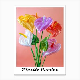 Dreamy Inflatable Flowers Poster Flamingo Flower 2 Canvas Print