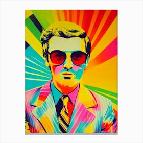 Dazy Colourful Pop Art Canvas Print