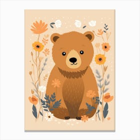 Baby Animal Illustration  Bear 5 Canvas Print
