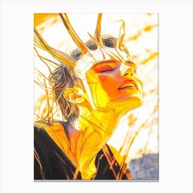 Woman In The Sun Canvas Print