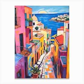 Naples Italy 2 Fauvist Painting Canvas Print