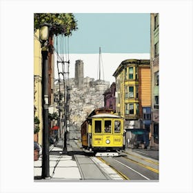 San Francisco Cable Car Canvas Print