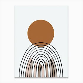 Rome Proportionscape Minimalist Bauhaus Canvas Print